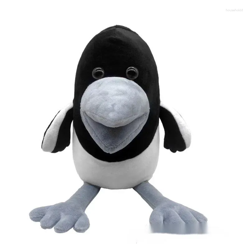 파티 호의 Steve와 Maggie Magpie Crow Shape Short Plush Material Doll 22cm Pp Soft Filling 만화 귀여운 동물 장식 장난감