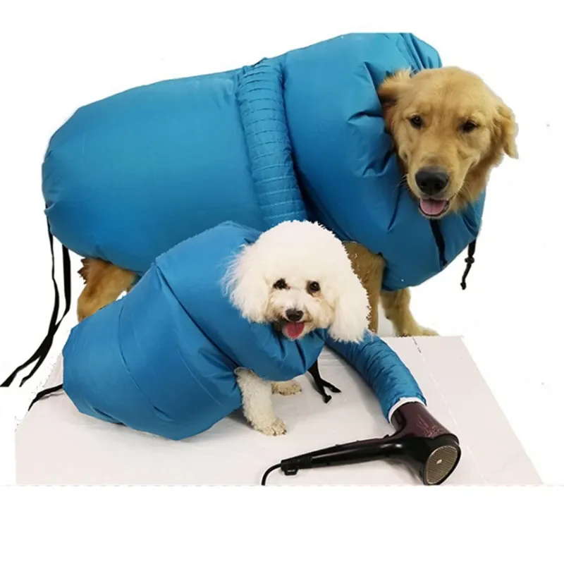 セットペット乾燥バッグヘアドライヤーアクセサリーポータブル折りたたみペットクイックドライバッグラブラドール大型犬は犬のキットをすばやく簡単に乾かすことができます