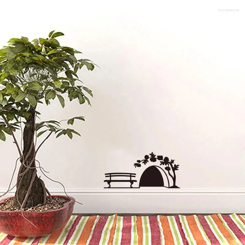 壁のステッカー小さなマウスホールドアの食器棚家装飾アートキッズルームデコレーションクリエイティブPVCに刻まれた