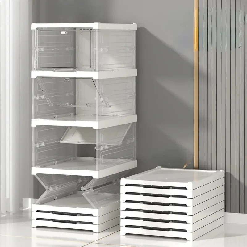 Foldable Ikea Shoes Boxes Foldable Shoe Rack Organizer: Stackable