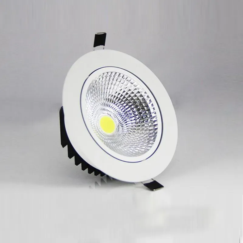 5W 7W 9W 12W Dimmable LED Downlight 110v 220v Spot LED DownLights Wholesale Dimmable cob LED Spot Recessed down lights white