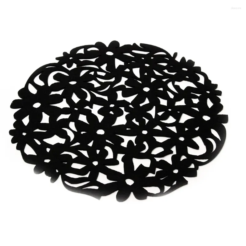 Table Mats 30cm Modern Roundfor LaserCute Flower FeltKitchen Dinner