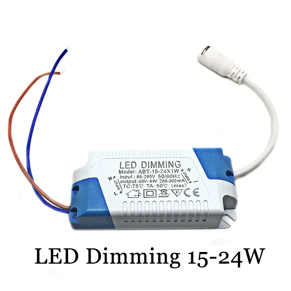 Driver de LED (15-24) W AC85-265V para DC45V-85V 300ma Transformadores de luz de fonte de alimentação para Downlight LL
