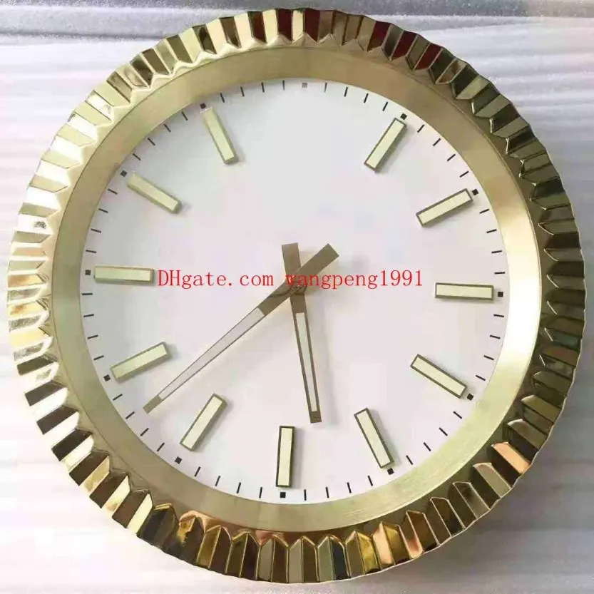 4 kleuren Huishoudelijke Wandklok 18K goud 126333 126334 geen datum Wandklok 34CM x 5CM 3KG Quartz Elektronische Clock218l