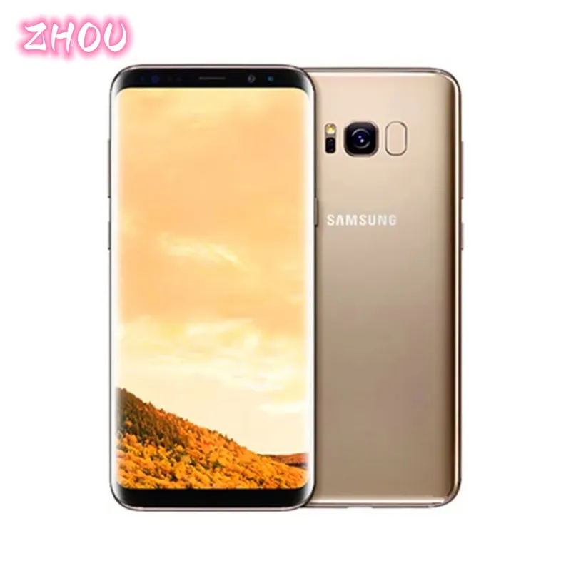 Original samsung galaxy s8 remodelado g950f g950u 5.8 polegada octa núcleo 4gb ram 64gb rom 12mp 4g lte desbloqueado telefone móvel