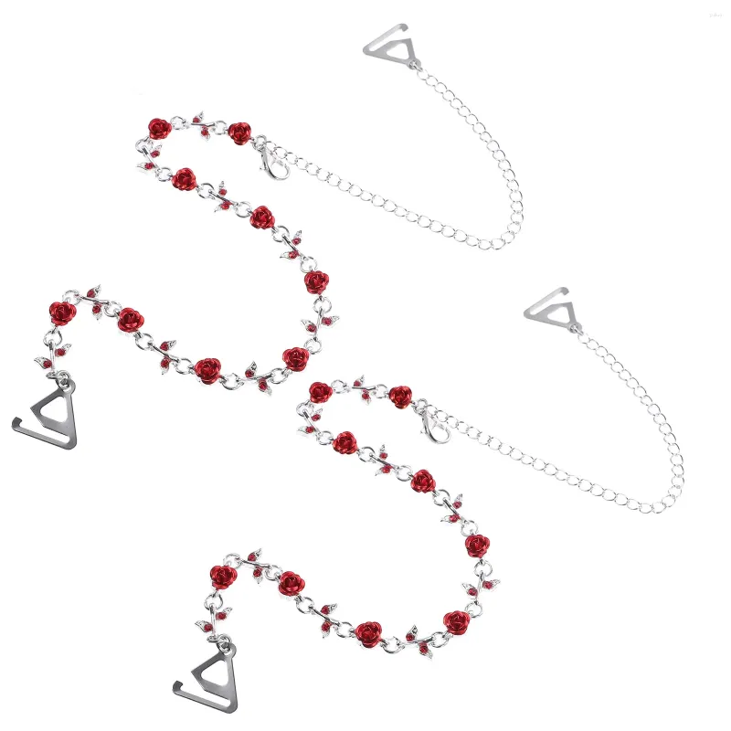 Women's Shapers Rhinestone Accessories Straps Womens No Show Flower Non- Invisible Zinc Alloy