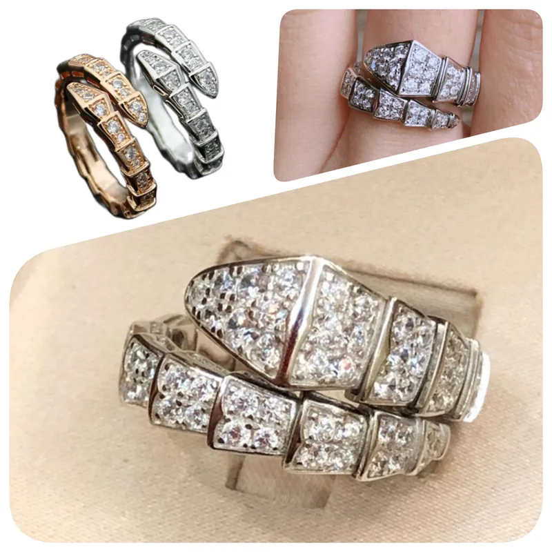 anel anel banhado a ouro 18K com pedra sizer 6 7 8 9 opção anel anillo wrapp anel de jóias anel 12 estilo serpentii anéis atacado jewlry com conjunto de pedra presente