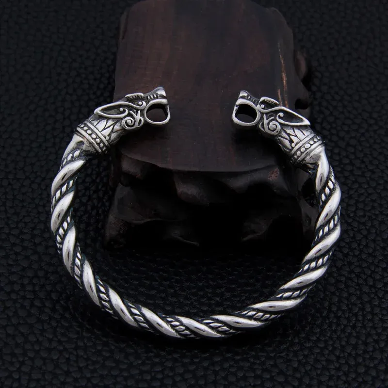 Браслет из нержавеющей стали с драконом, ювелирные изделия, модные аксессуары, браслет викингов, мужской браслет-манжета, браслеты для женщин, браслеты 240125