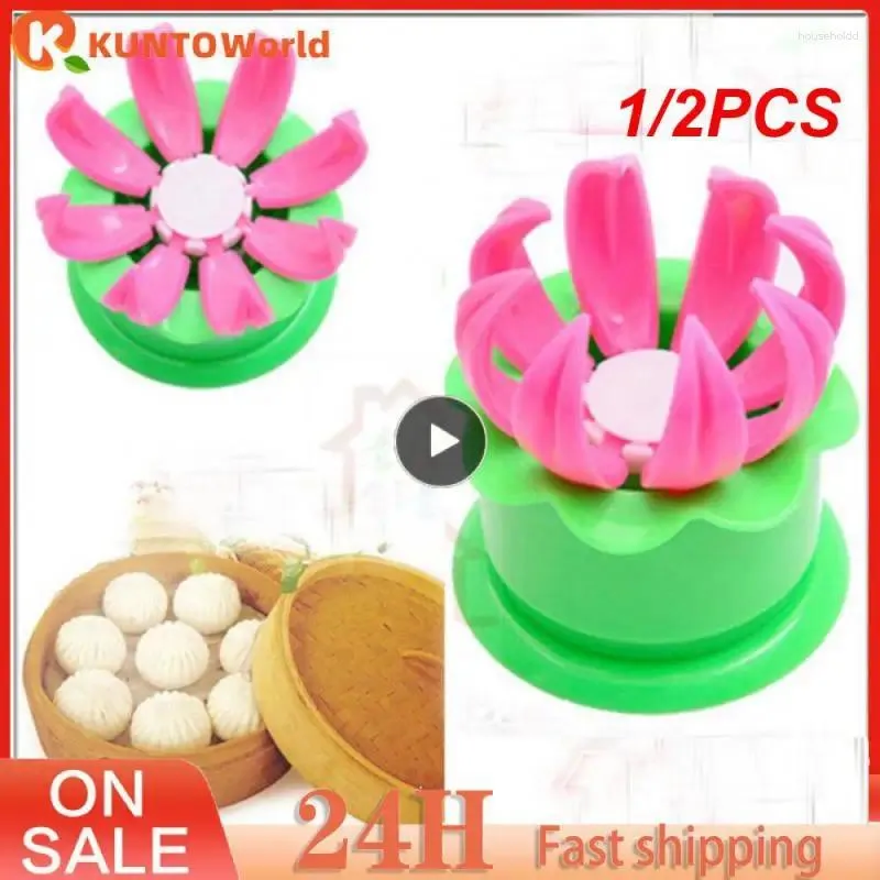 Baking Tools 1/2PCS Steamed Stuffed Bun Making Mould Chinese Maker Baozi Mold Pastry Pie Dumpling Cooking Tool Kitchen