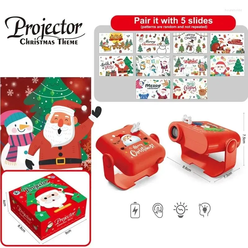 Nachtverlichting Kerstsfeer Projector DIY Projectie Pography Leuke Lamp Gloeiend Intelligentiespeelgoed voor kinderen