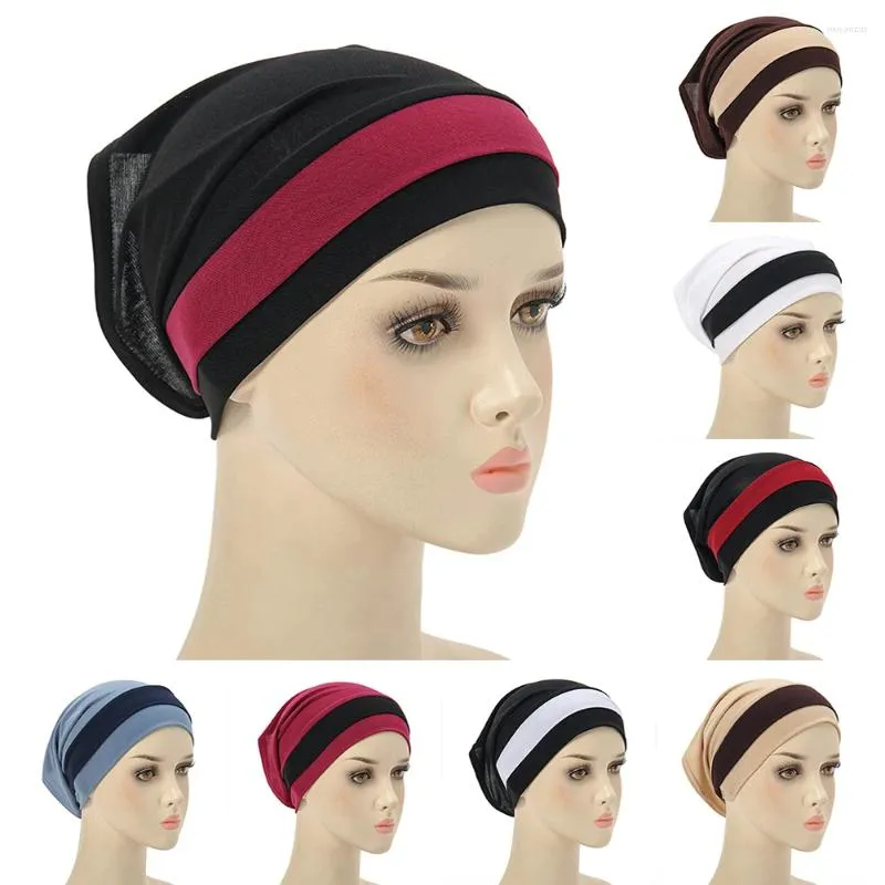 Ethnic Clothing Muslim Fashion Hijabs For Women Prayer Hats Beanies Head Cover Wrap Turban Base Cap Headscarf Headcloth Bandanas Cylinder