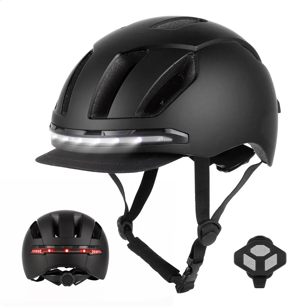 Умный велосипедный шлем PCEPS, спортивная безопасность с интеллектуальными светодиодными фонарями для детей, шлемы для велосипеда, скутера, катания на коньках 5061 240131