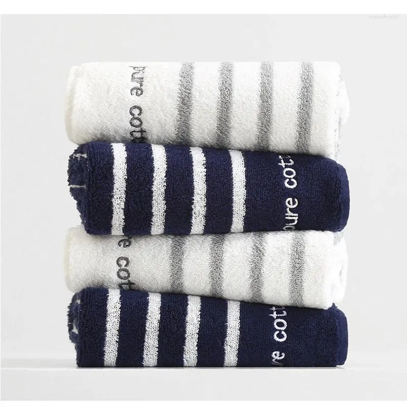 Towel Pure Cotton Hand Soft Striped Face Bath Strong Water Absorption Bathroom