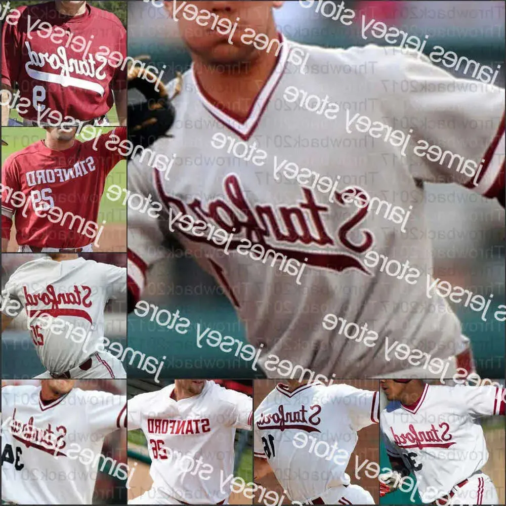 Baseball College Wears 2024 NCAA Stanford College Baseball Jerseys