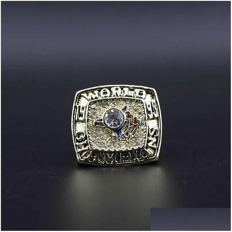 Band Rings 1993 Toronto Bluebird Hansen Player Name Baseball Championship Rrop Leverans smycken Ring Dhseh