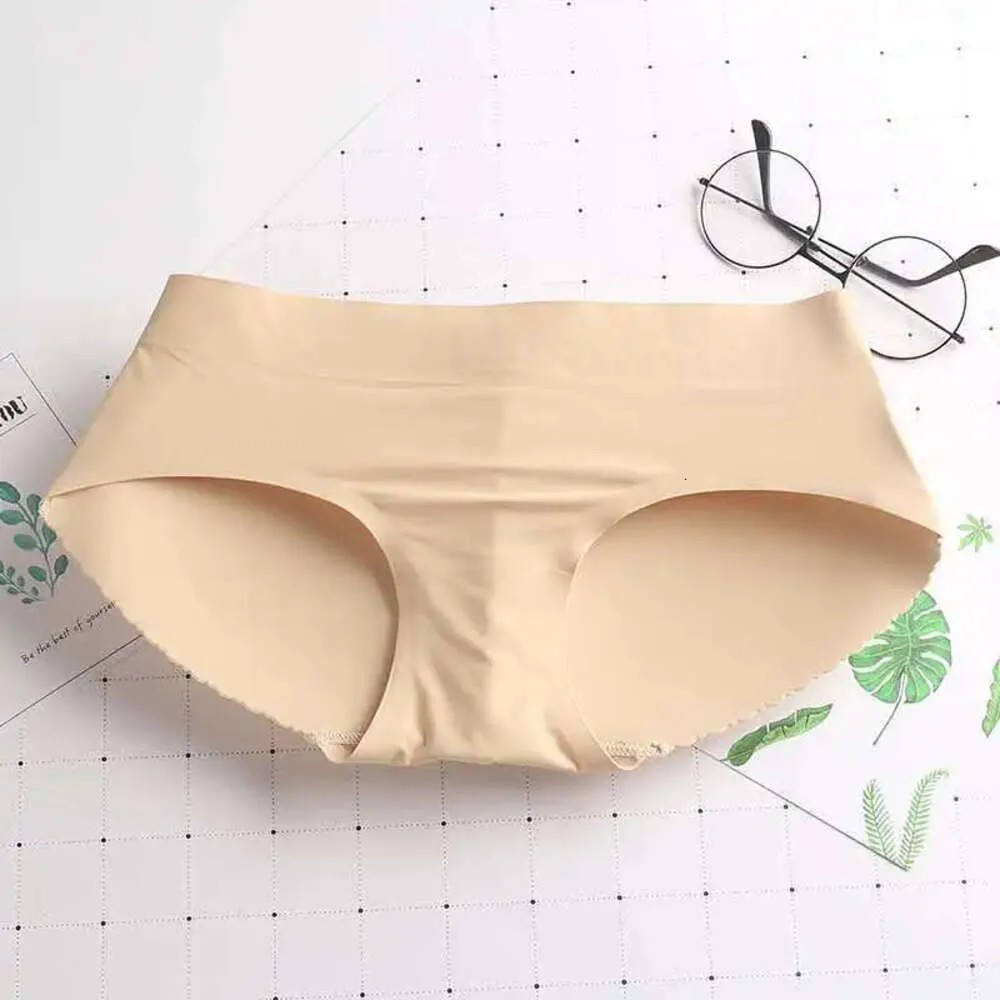 Lady Middle Waist Sexy Padding Bum Padded Butt Lifter Enhancer Hip Push Up Underwear Seamless Panties Buttocks