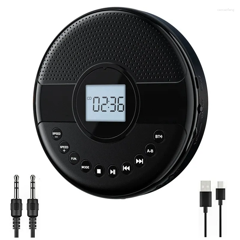 Portable Bluetooth CD Player for Car Home Rechargeable Walkman