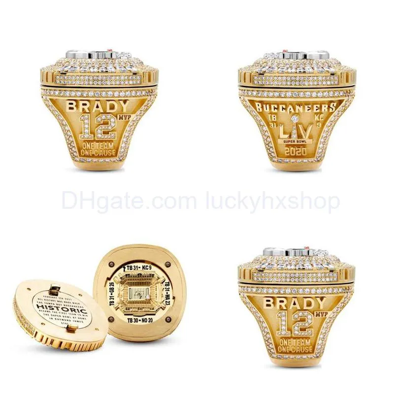 Fanscollection  Bay Pirates Wolrd Champions Team Championship Ring Sport Souvenir Fan Promotion Gift Wholesale Drop Delivery Dhjs8