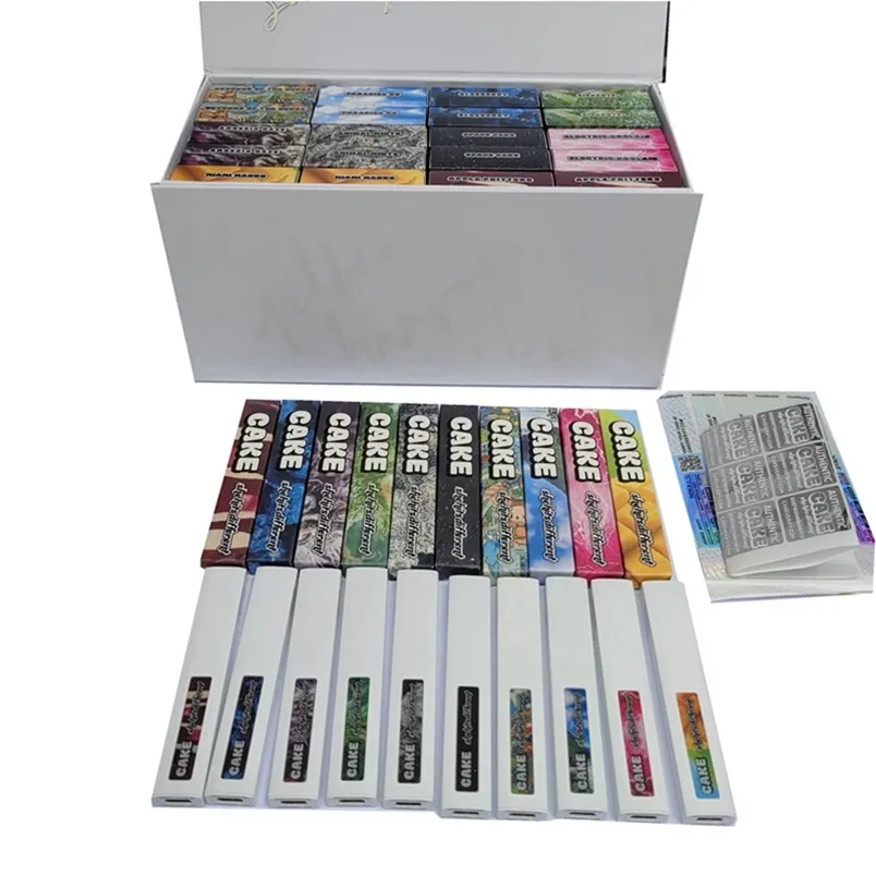 Cake 6th Disposable Empty Vapes Rechargeable 280mah 1.0ml Vaporizer 10Strains in Stock 2000pcs