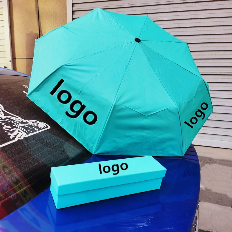 자동 접이식 우산 우산 럭셔리 시안 선수 선 선물 상자와 함께 우산