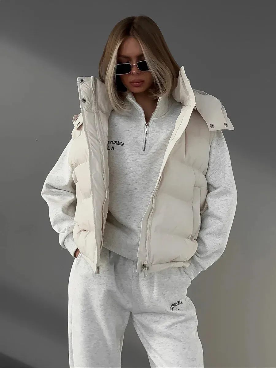 生まれたキルティングジャケットの女性冬のルーズパーカスコートヴィンテージベルトティーアウトウェアオフィスレディースウォームコットンパフジャケット240123