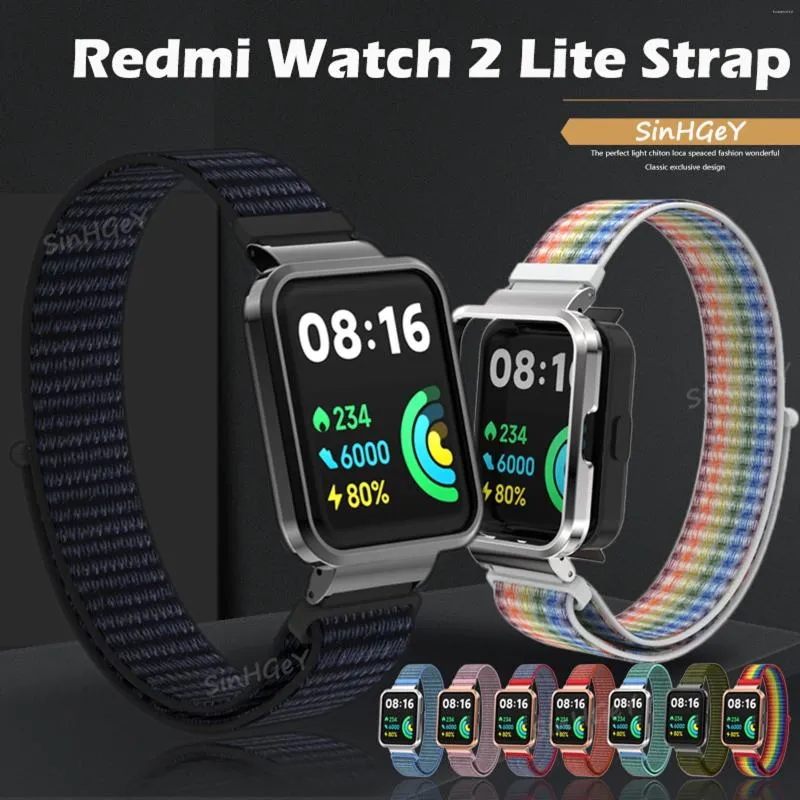 Watch Bands SinHGeY Fabric For Redmi 2 Lite Strap Nylon Velcro Replacement Wristband