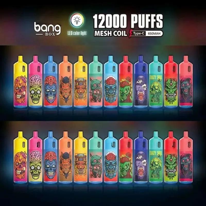 Original bang box 12000 puffs Disposable E cigarettes vape Pod Device 650mAh Battery 20ml Prefilled Cartridge Stick Vs puff 12000 9000 9k 12k 7000 8500 10000 6000 king