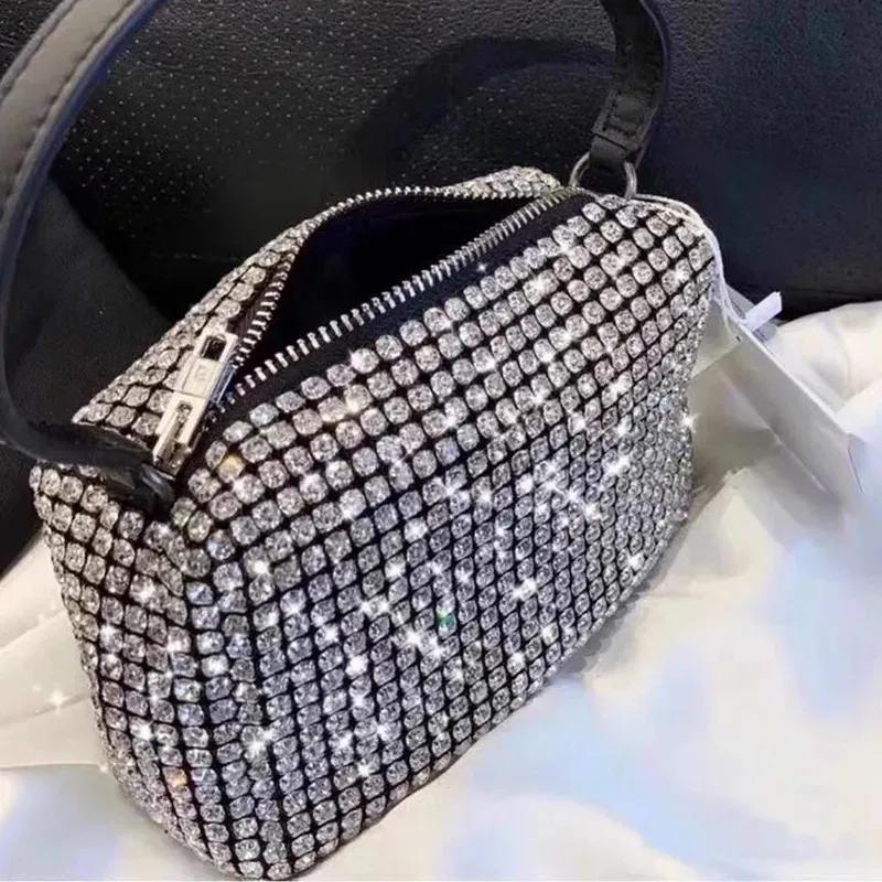 Luxury Bag Women Diamond Hobo-bag Handbag Tote Shoulder Cross Body Shiny Rhinestone Bag Purse Ladies Clutch
