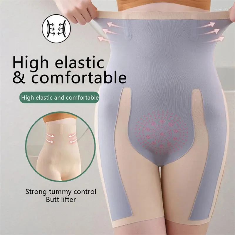 Women's Shapers Plus Size Seamless Safety Pants Summer High Waist Body Shaper Shorts Comfort Breathable Boxer Briefs Female Underwear
