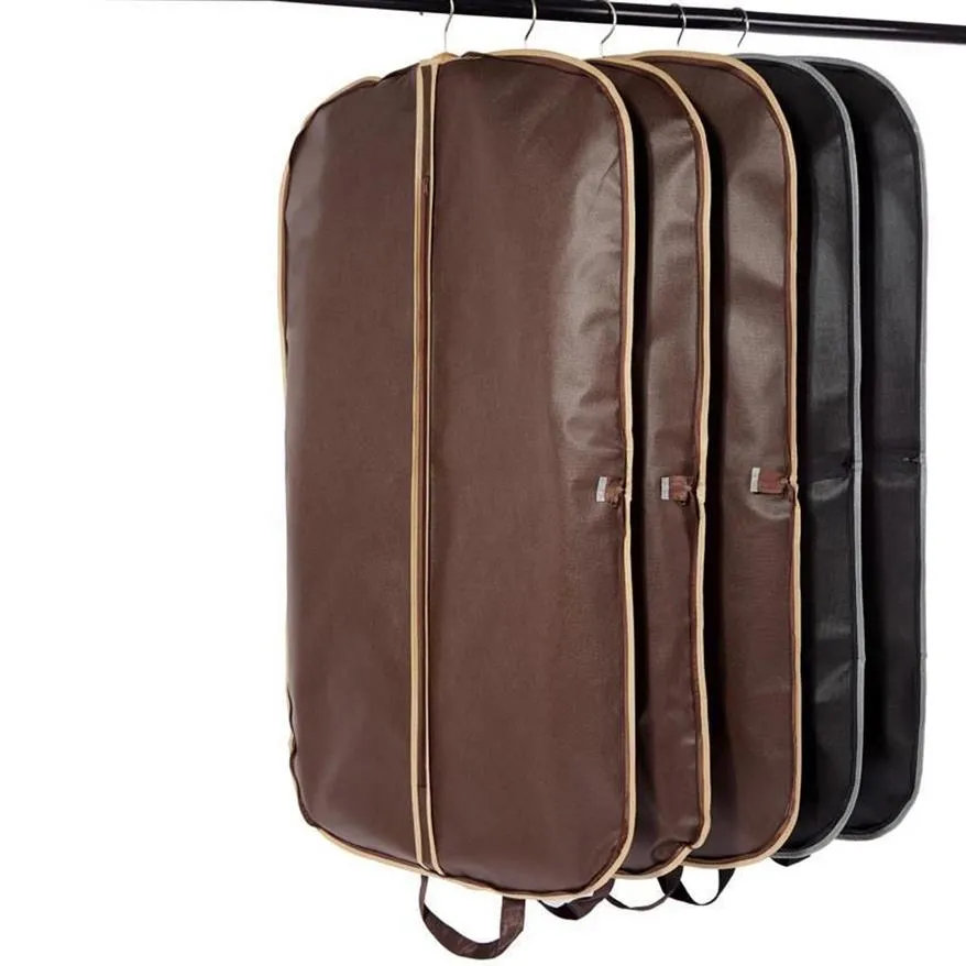 Coffee Folding Business Suit Coat Clothe Garment Dust Cover Protector Storage Bag2404