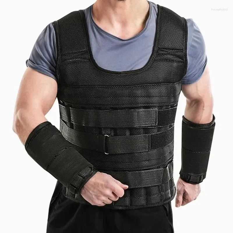 Accessoires 1 stks verstelbare fitness gewichtstraining Vest comfortabele vest 30kg laden gewogen sportschool