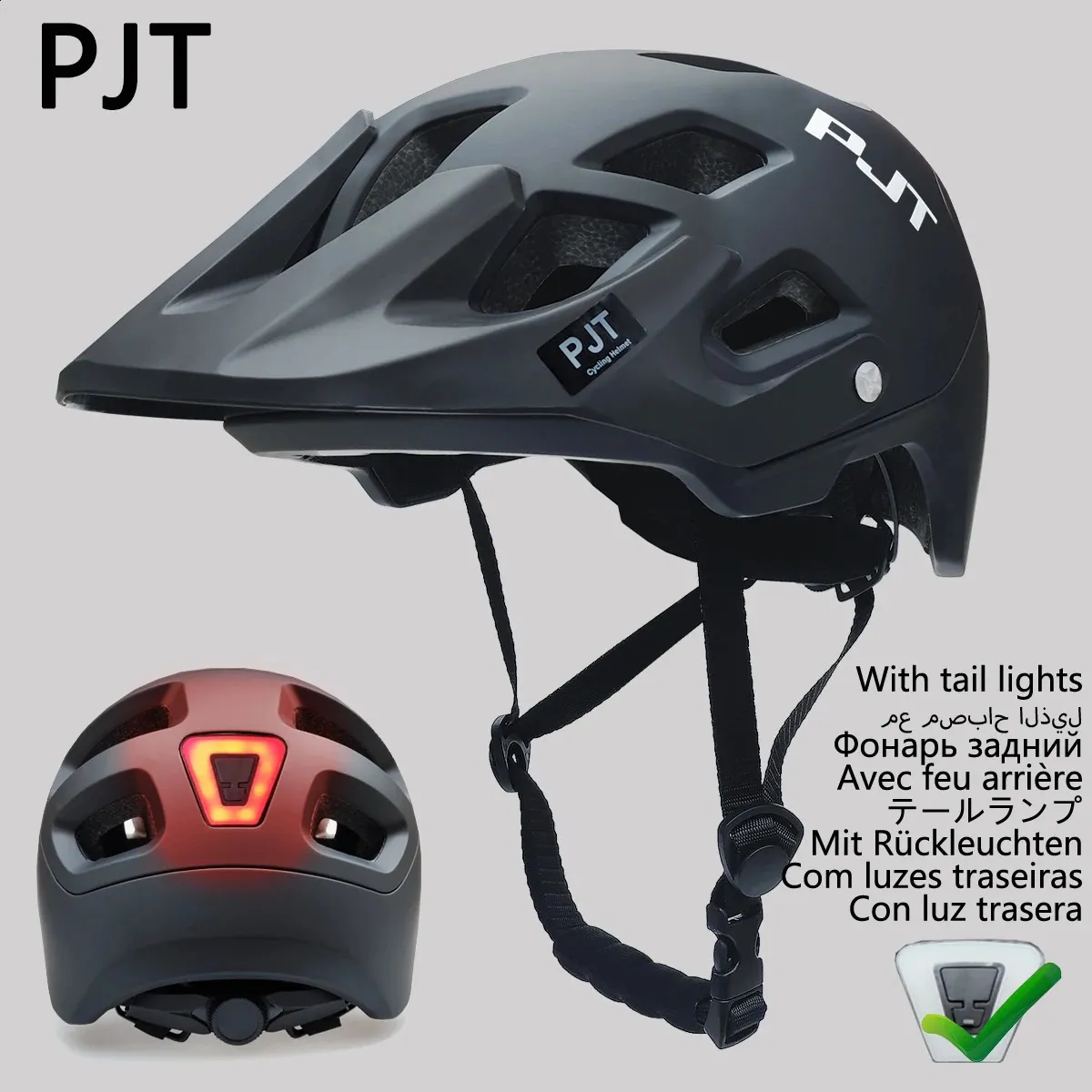 Cycling Helmet With Taillight Bike MTB Men Women Outdoor IntegrallyMolded Ultralight Riding Bicycle 240131