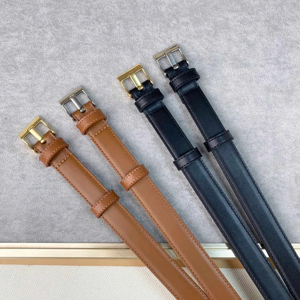 Womens Skinny Leather Waist Belts Black Dress Belt With Gold Tone Metal  Buckles Fashion Waist Belts For Ladies From Srhzhy184, $16.65 | DHgate.Com