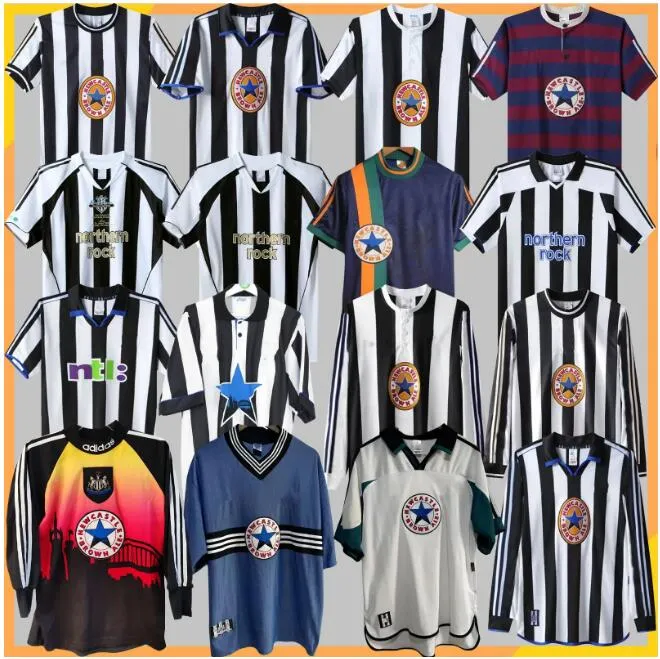 95 96 97 99 2000 01 03 04 05 Newcastle NUFC SHEARER Retro VOETBALshirts HAMANN SHEARER PINAS 1993 1980 82 05 2006 UNITED OWEN klassieke voetbalshirts Ginola lange mouwen