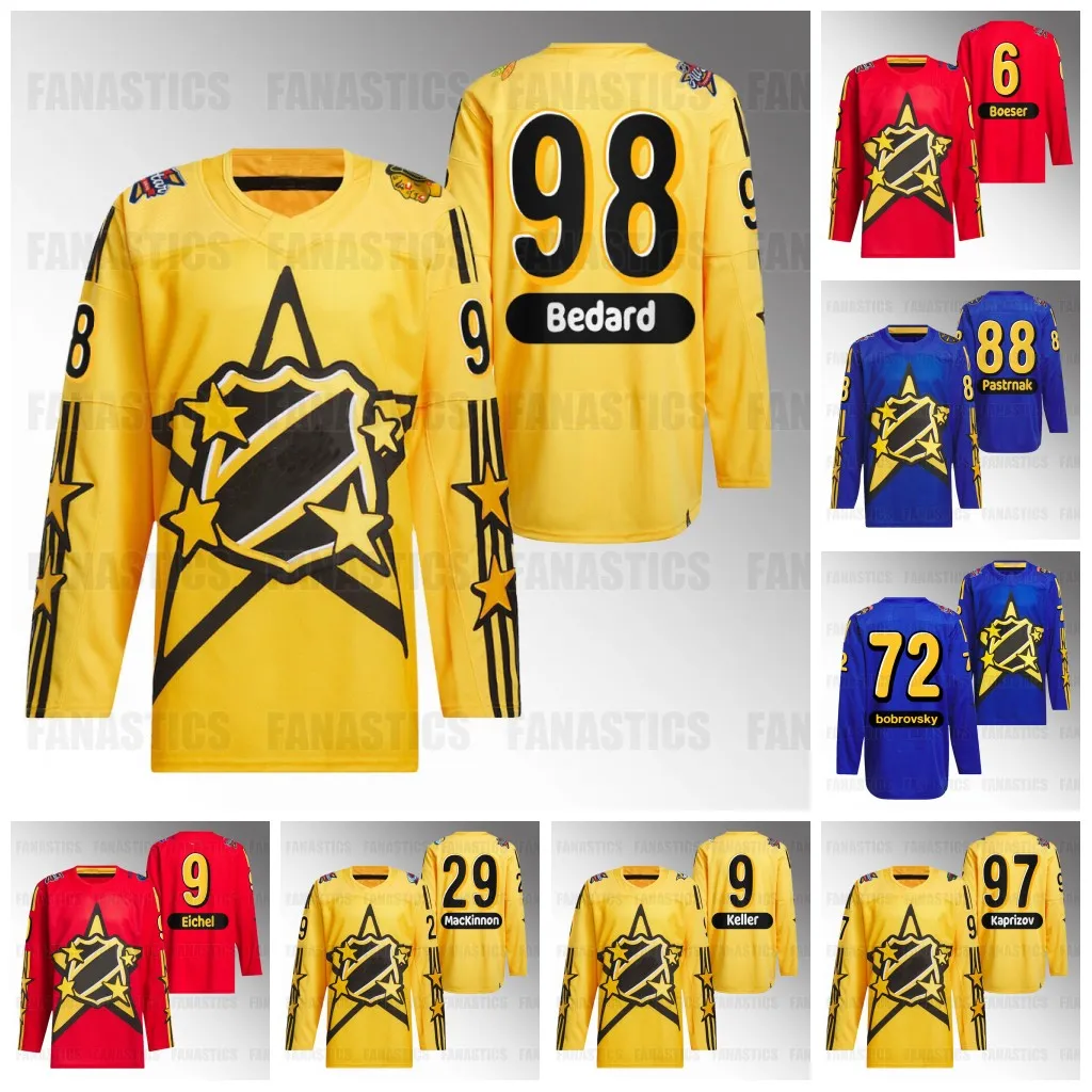 98 Connor Bedard 2024 올스타 저지 David Pastrnak Sergei Bobrovsky Igor Igor Sidney Crosby Auston Matthews Hughes Nathan Kinnon Jack Eichel Cale Makar