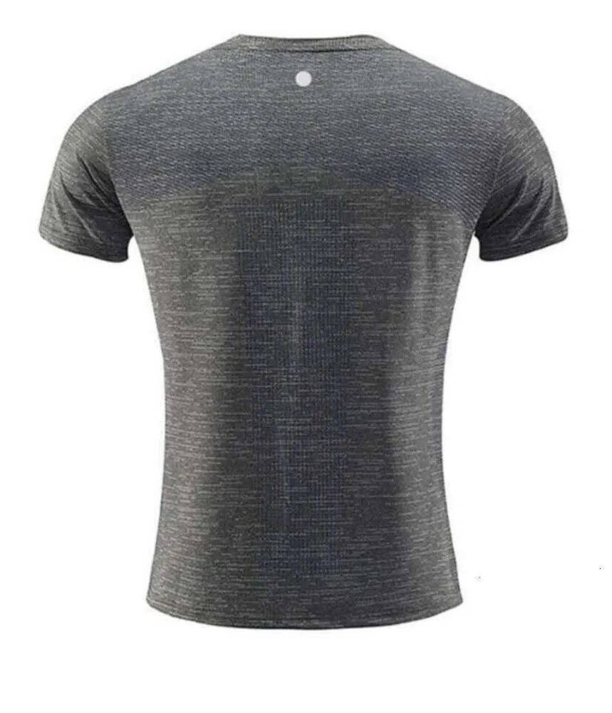 LL Heren Outdoor Shirts Nieuwe Fitness Gym Voetbal Mesh Terug Sport Sneldrogend T-shirt Skinny Mannelijke 526