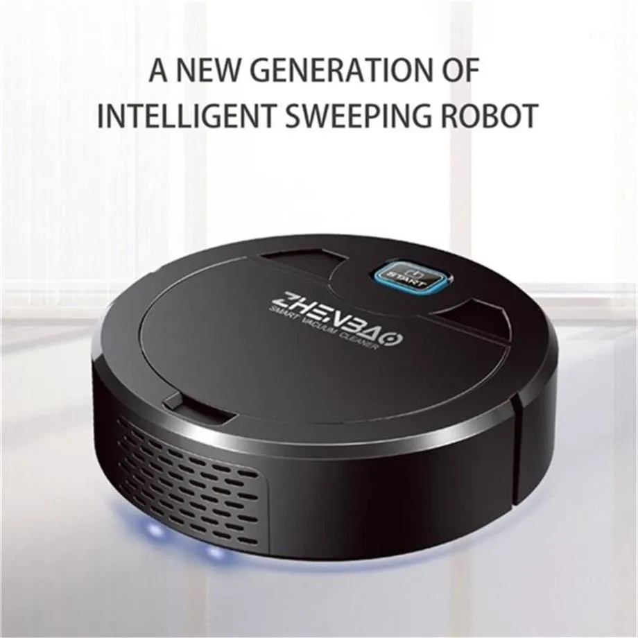 USB Şarj Robot Vakum Süpürge Touch Auto Supping Powerful Emme 3 In1 Pet Saç Ev Kuru Islak Nefesli Otomatik Temizlik Robot1326v