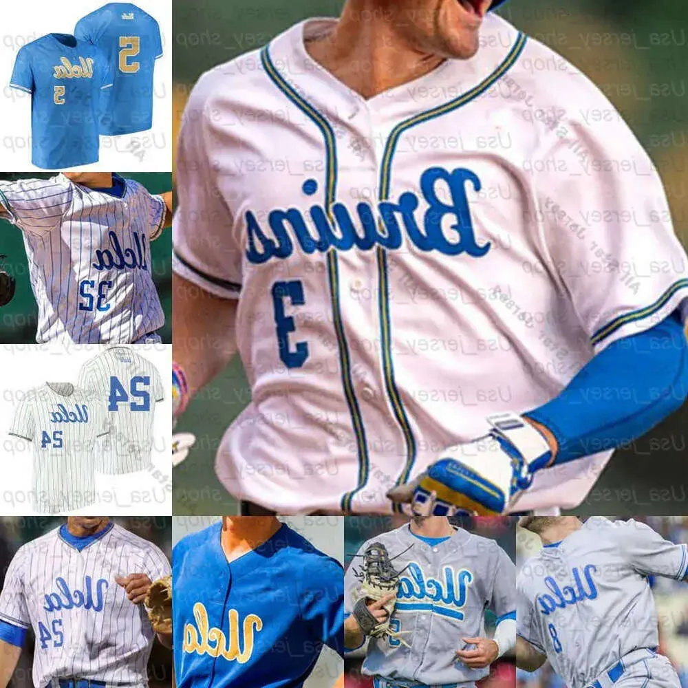 野球カレッジは2024 NCAA UCLA COLLEGE BASEBALL JERSEYS BRANDON CRAWFORD 7 CHASE UTLEY 12 GERRIT COLE 42 ROBIN HIGH