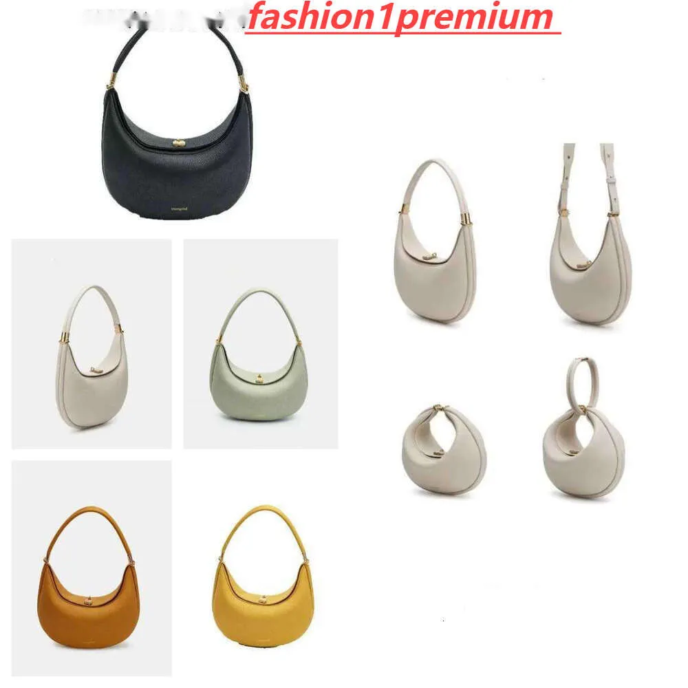 New Ie 23ss Songmont Luna Bag Luxury Designer Underarm Fashion Brand Shoulder Half Moon Leather Purse Clutch Handbag CrossBody Womens Bags