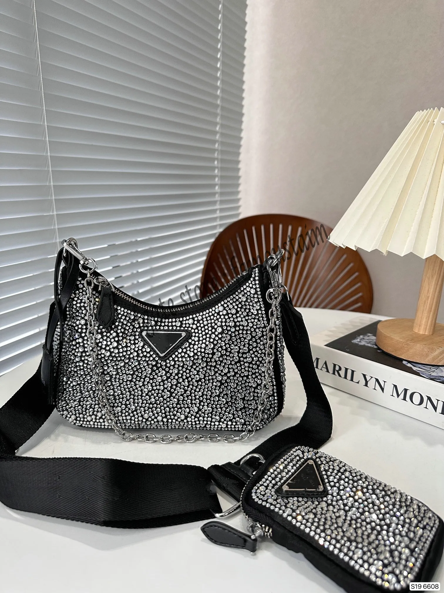 P's Hot Style Full Diamond Bag Fashion Bag Designer Bag Mini Diamond Totes Women Chain Handväskor Crossbody Bags Fashion Diamonds Handbag Pures