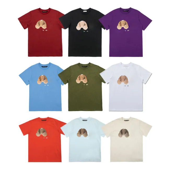 SS Nieuwe Tees Cuthead Bear Print Korte mouwen Heren T-shirts Trui Letter Los Vrije tijd Sport Heren T-shirt Halve mouwen Topkleding