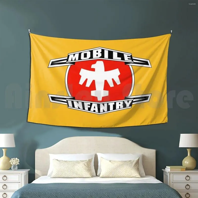 Tapissries Starship Troopers Mobile Infantry Emblem Anpassad Tapestry Science