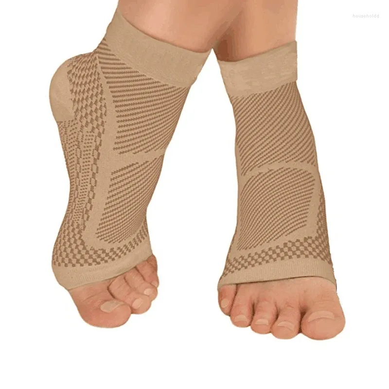 Ankel support sport Brace Compression Sleeve Plantar Fasciitis Sock för Achilles tendonit Joint smärta minskar svullnadshälen Spur