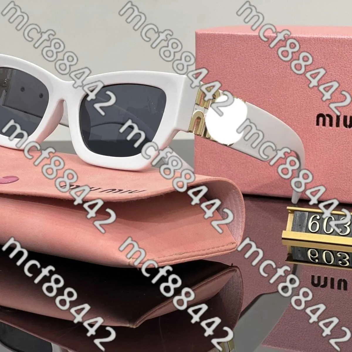 Mui Glasses Luxury Sunglasses Womens Designer High Quality Oval Sun Retro Small Round Sunglass New Product Prescription Bj8z