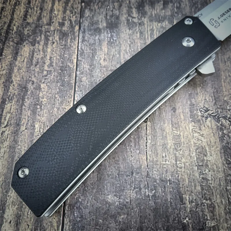 BM 601 Jared Oeser Tengu Assisted Flipper Knife CPM-20CV TANTO BLADE Kontured G10 Handlar Mini Outdoor Tactical Self Defense Tools with Leather Pouch