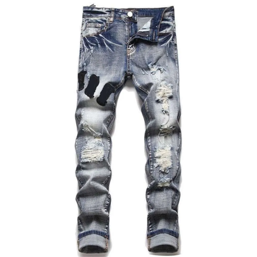 lila jeans amris jeans för män mager midja midjade jeans europeiska cyklisten smal fit motorcykel rand fashionabla jeans för män byxor jeans