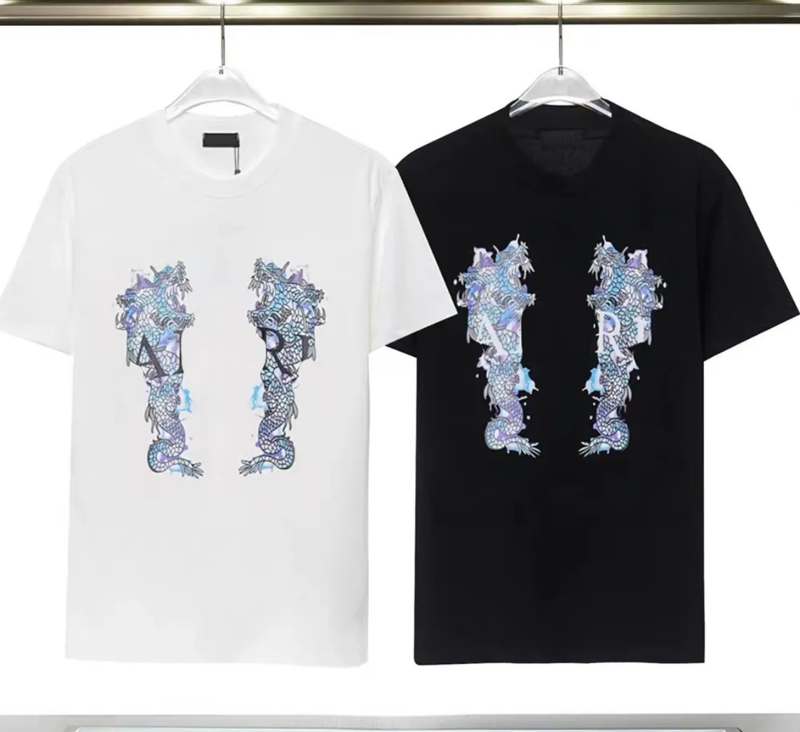 Męskie damskie projektant T-koszule moda Splash Ink Graffiti Print T-shirt Men Bawełniane koszulki Krótkie rękawie nadmierne streetwear Hip Hop Tshirts S-4xl