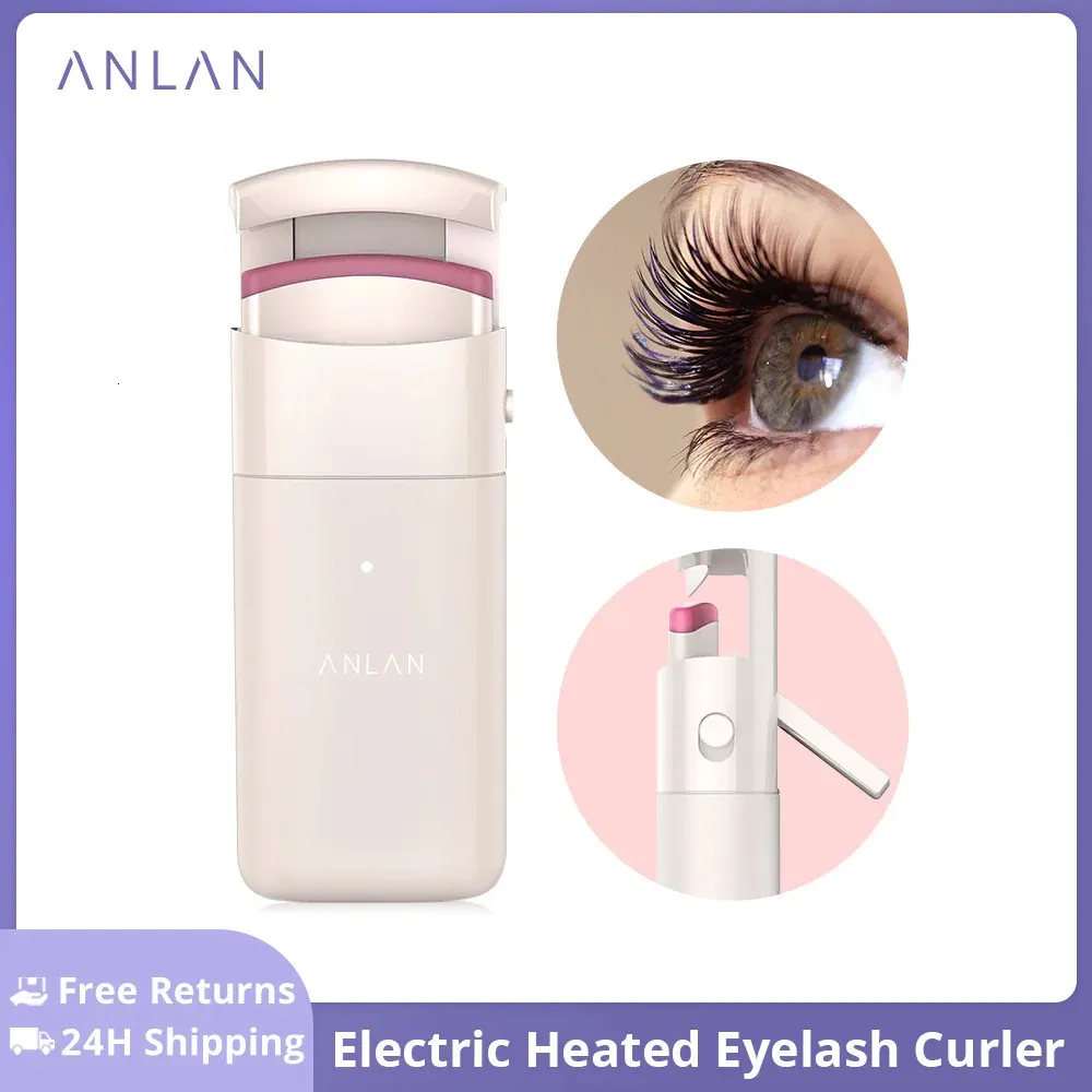 ANLAN Electric Heated Eyelash Curler Long-Lasting Curl Electric Eye Lash Perm Eyelashes Clip Eyelash Curler Device Makeup Tools 240131
