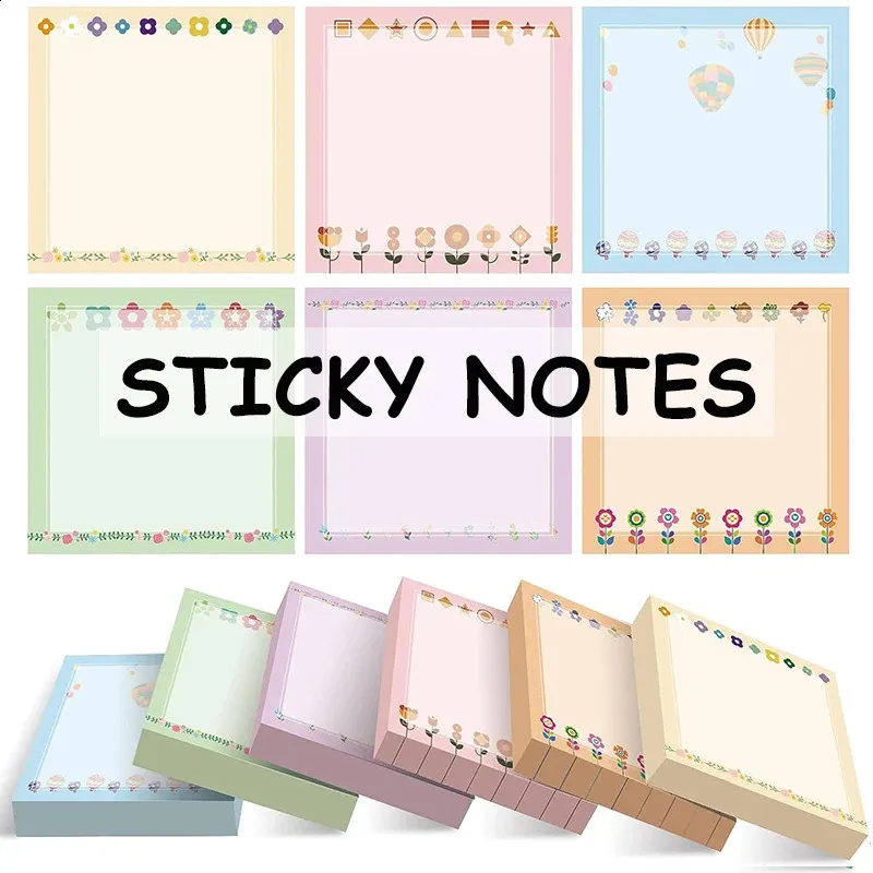 Selfstick Notes Student Pigarery Writing Pads Office Dostawy notebooków Sticky do List Baible Memo 240119