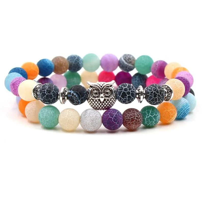 Bracelets à breloques perles Bracelets pierre naturelle Yoga Chakra Bracelet livraison directe bijoux Bracelets Dh28S